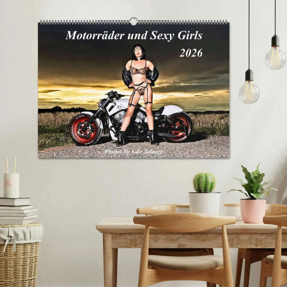 Bild: 9783516654455 | Motorräder und Sexy Girls (Wandkalender 2026 DIN A2 quer), CALVENDO...