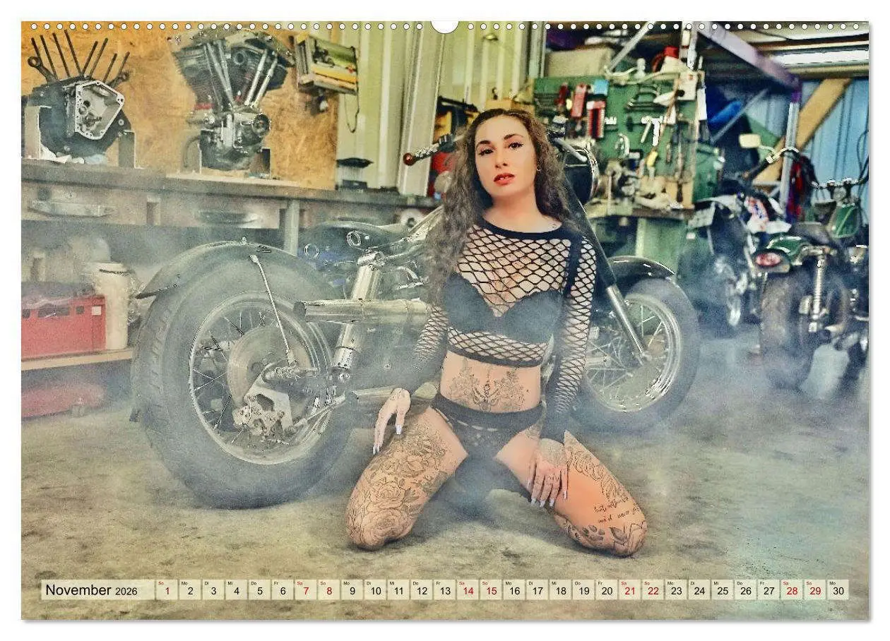 Bild: 9783516654455 | Motorräder und Sexy Girls (Wandkalender 2026 DIN A2 quer), CALVENDO...