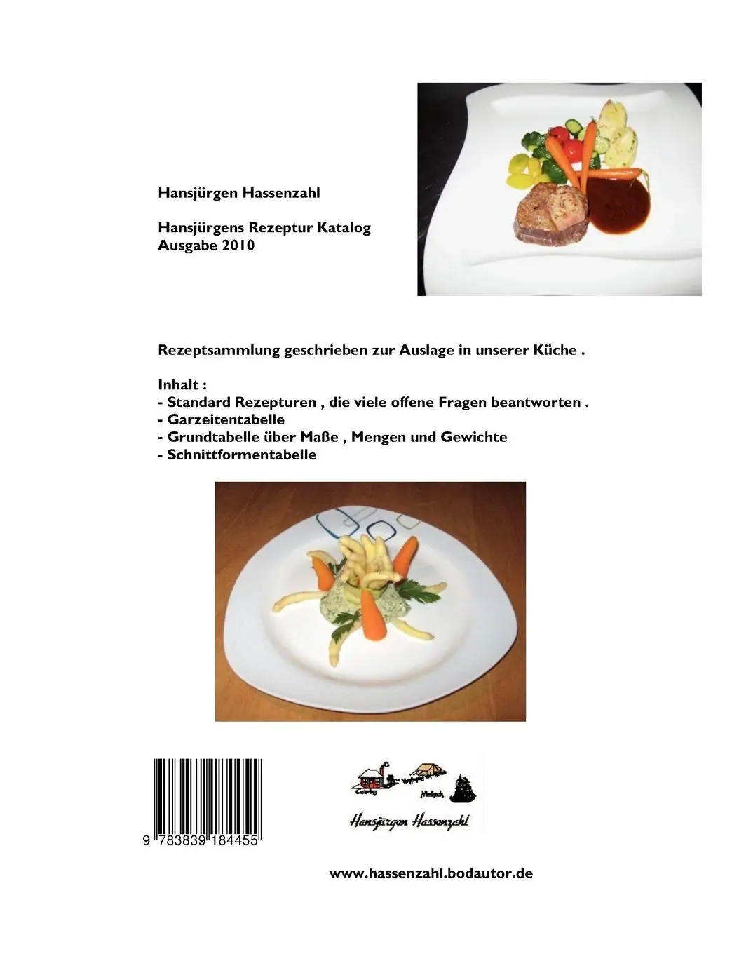 Rückseite: 9783839184455 | Arbeitsbuch Küche | HaReKa 2010 | Hansjürgen Hassenzahl | Taschenbuch