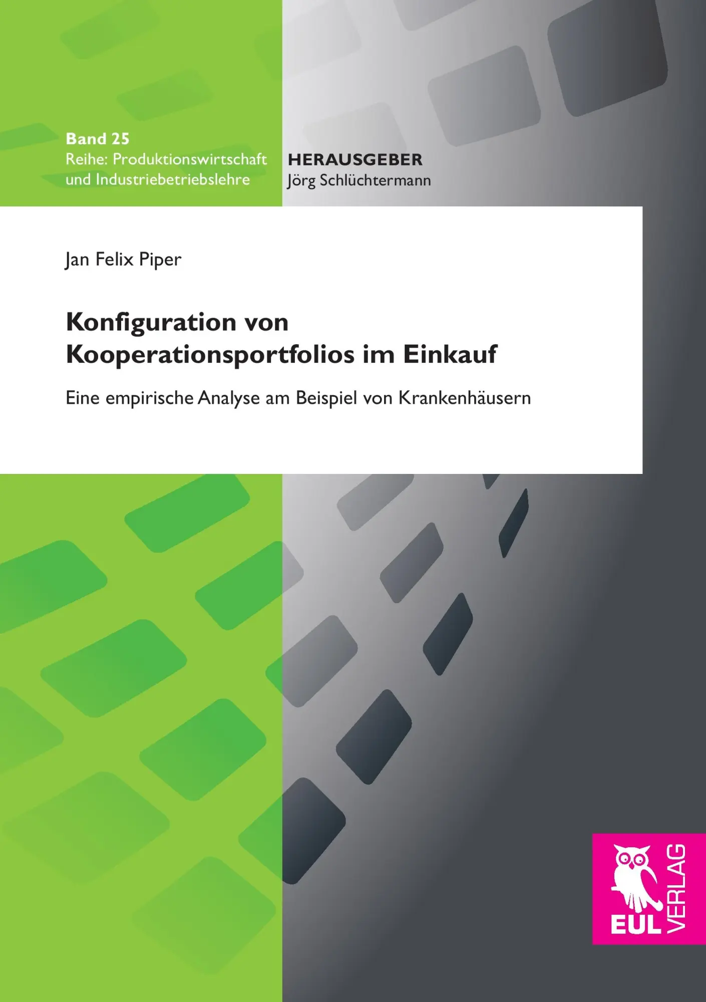 Cover: 9783844104455 | Konfiguration von Kooperationsportfolios im Einkauf | Jan Felix Piper