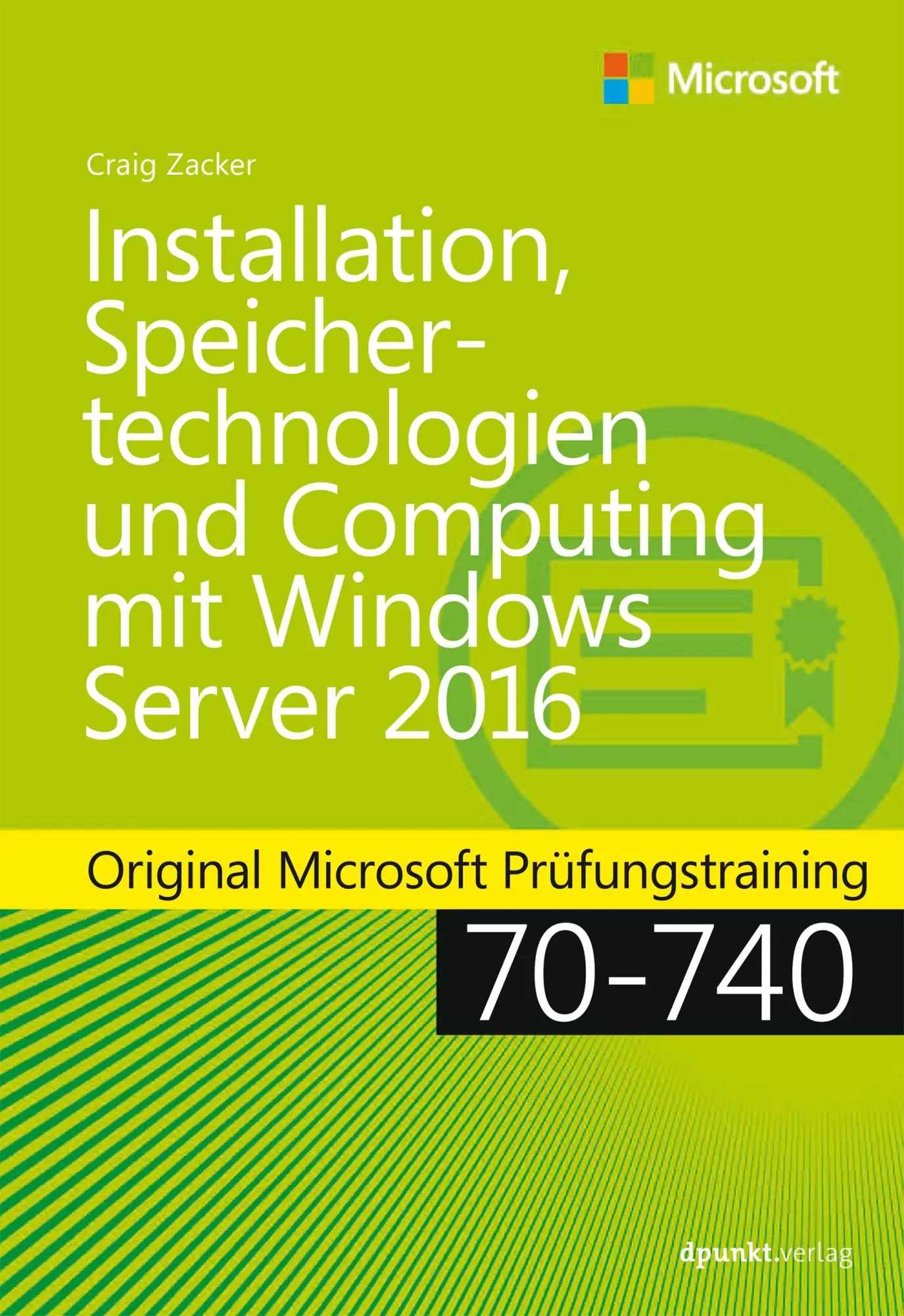 Cover: 9783864904455 | Installation, Speichertechnologien und Computing mit Windows Server...
