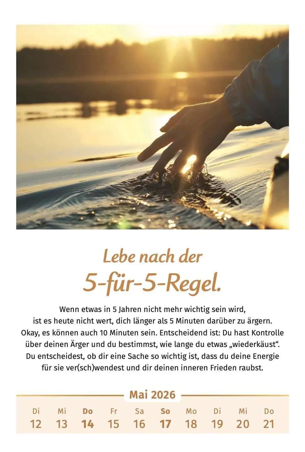 Bild: 9783910294455 | Der Lebensfreude-Kalender 2026 | Doris Wolf (u. a.) | Kalender | 40 S.