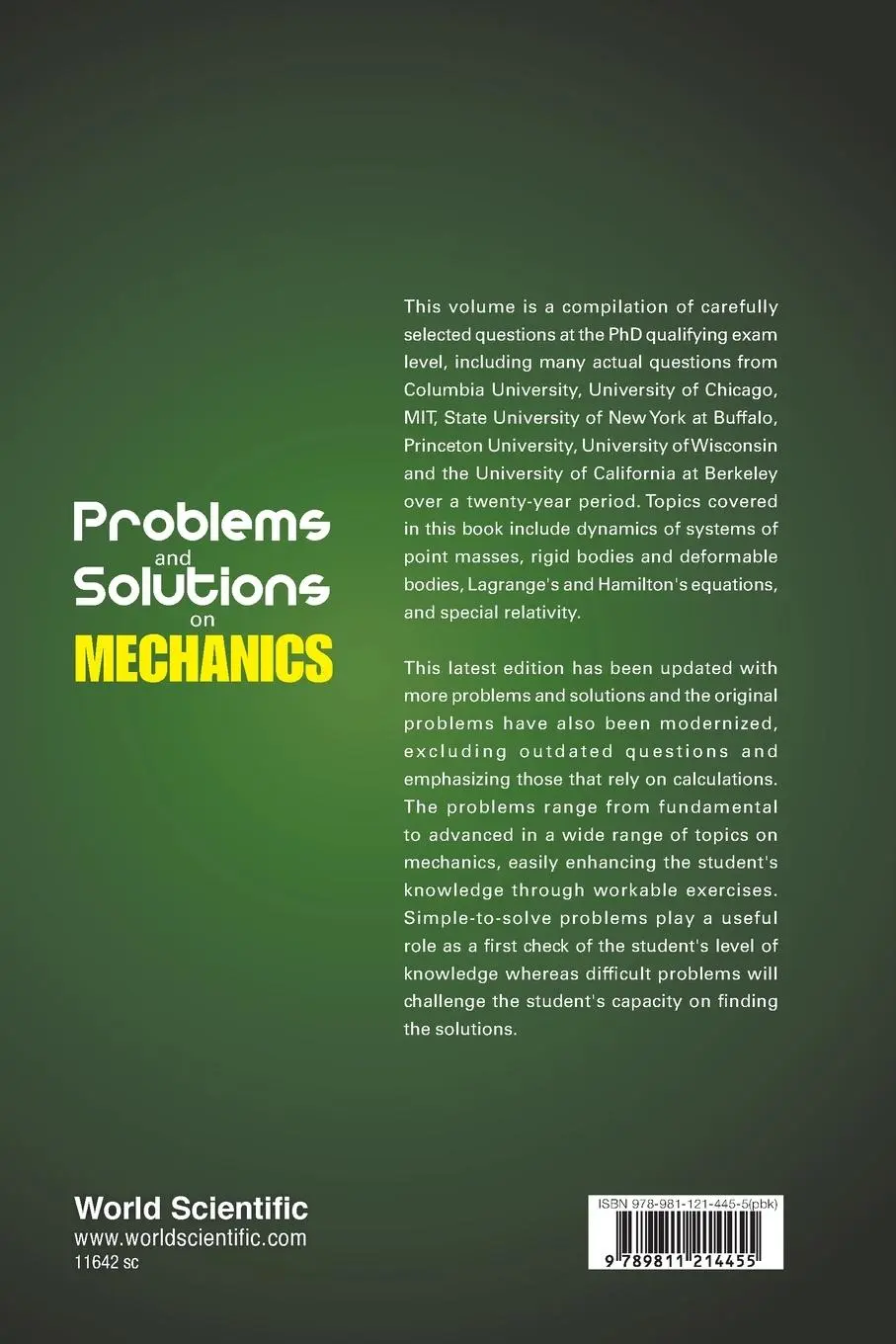 Rückseite: 9789811214455 | PROBLEM &amp; SOLUTION MECH (2ND ED) | Lim Swee Cheng | Taschenbuch | 2020