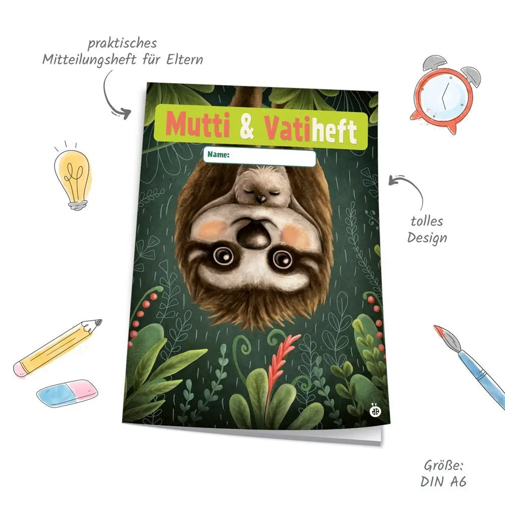 Bild: 4251901504555 | Trötsch Muttiheft Design Faultier | Trötsch Verlag GmbH &amp; Co.KG | 2023