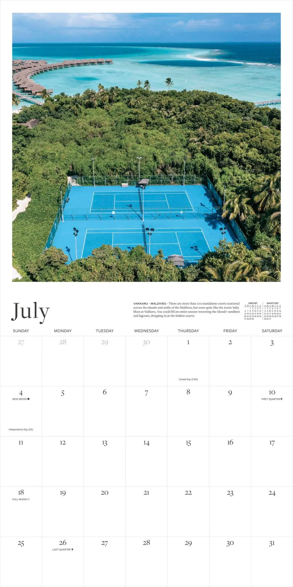 Bild: 9781523534555 | The Tennis Court Wall Calendar 2027 | Nick Pachelli (u. a.) | Kalender