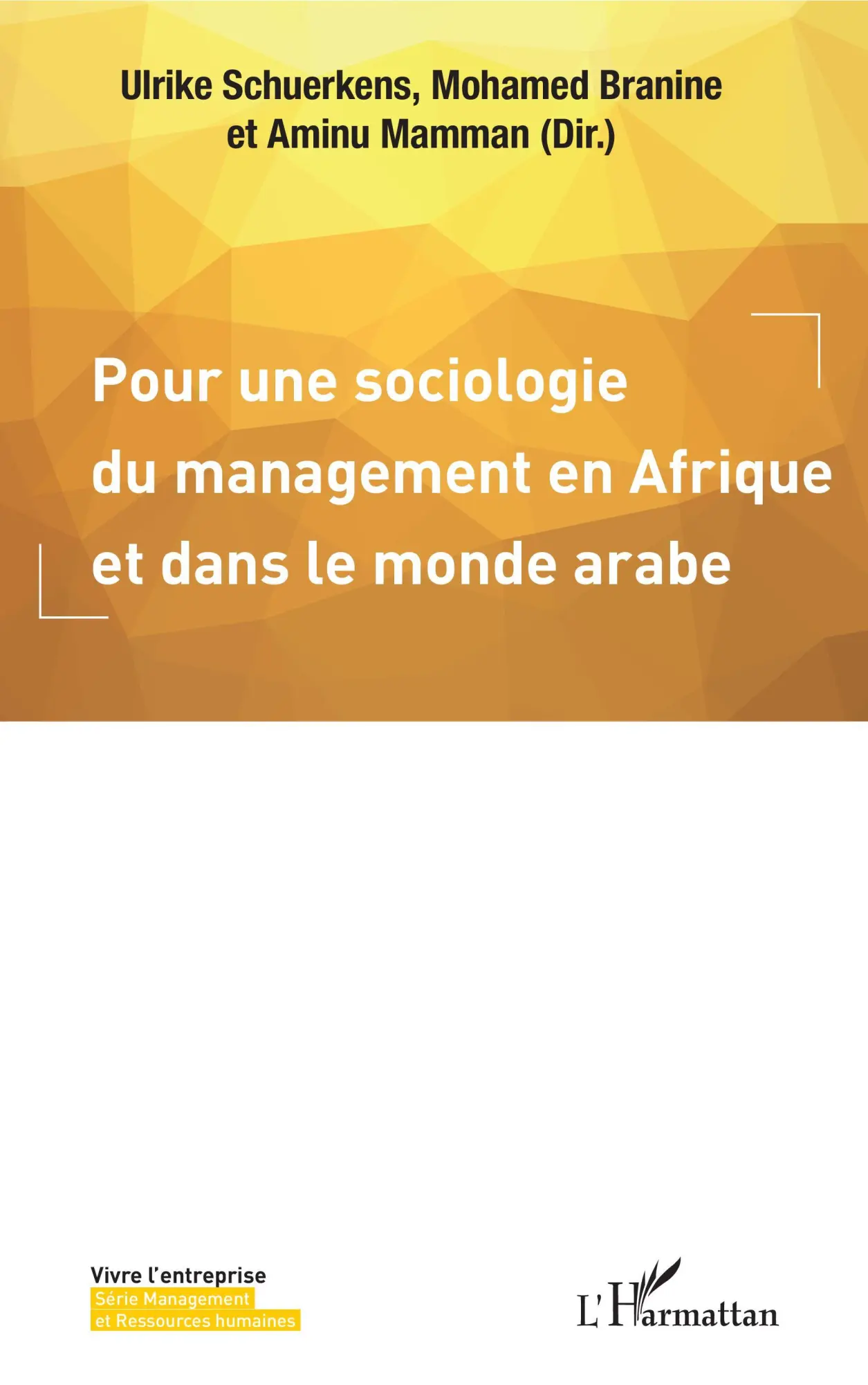 Cover: 9782343184555 | Pour une sociologie du management en Afrique et dans le monde arabe