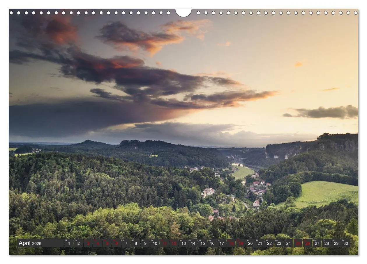 Bild: 9783457484555 | Die Sächsische Schweiz / Faszination Sandsteingebirge (Wandkalender...