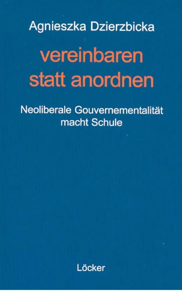 Cover: 9783854094555 | Vereinbaren statt anordnen | Agnieszka Dzierzbicka | Taschenbuch