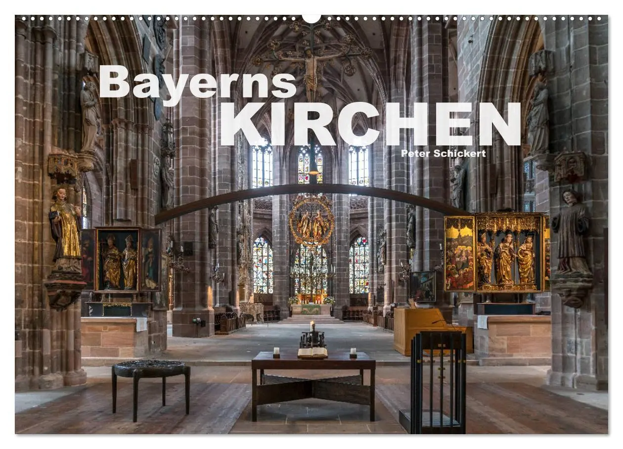 Cover: 9783457784655 | Bayerns Kirchen (Wandkalender 2026 DIN A2 quer), CALVENDO...