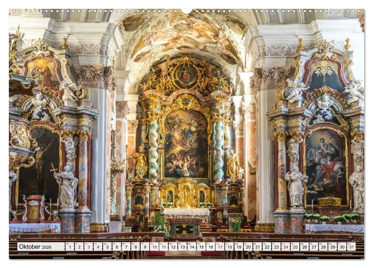 Bild: 9783457784655 | Bayerns Kirchen (Wandkalender 2026 DIN A2 quer), CALVENDO...