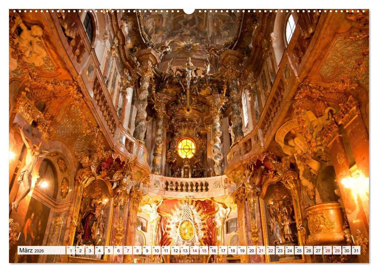 Bild: 9783457784655 | Bayerns Kirchen (Wandkalender 2026 DIN A2 quer), CALVENDO...