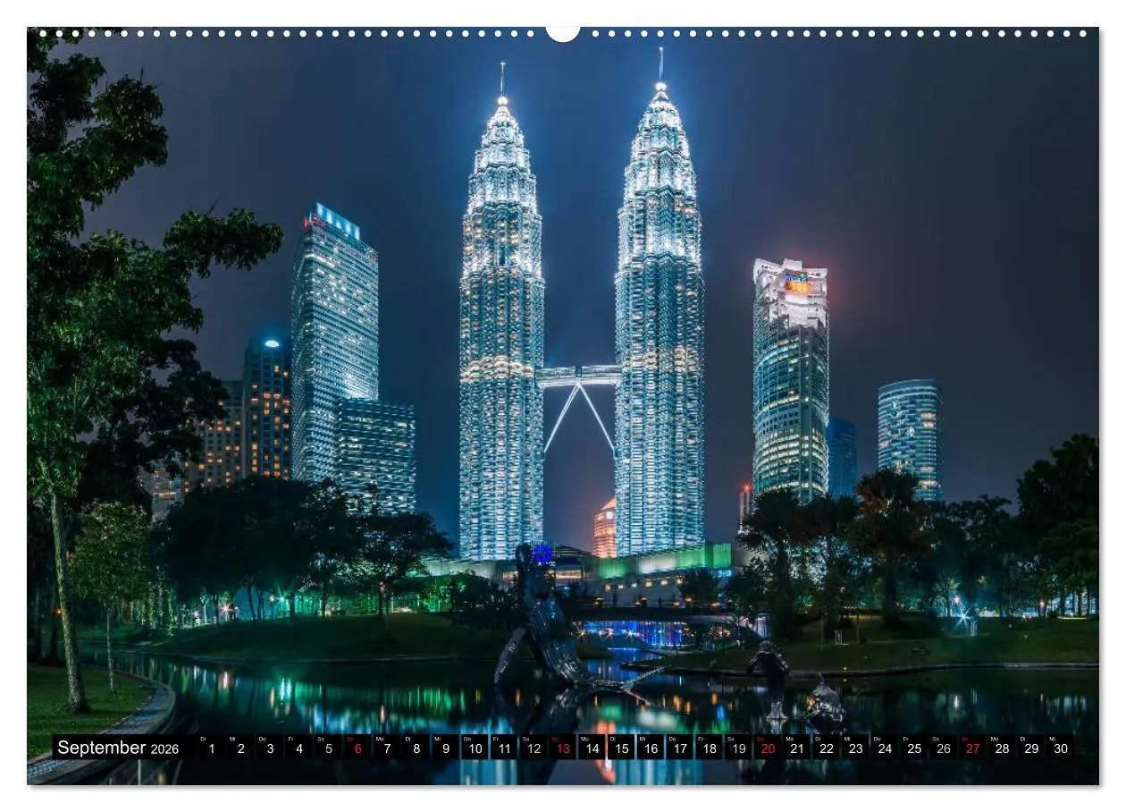 Bild: 9783516014655 | Städte Südostasiens - Singapur &amp; Kuala Lumpur (Wandkalender 2026...