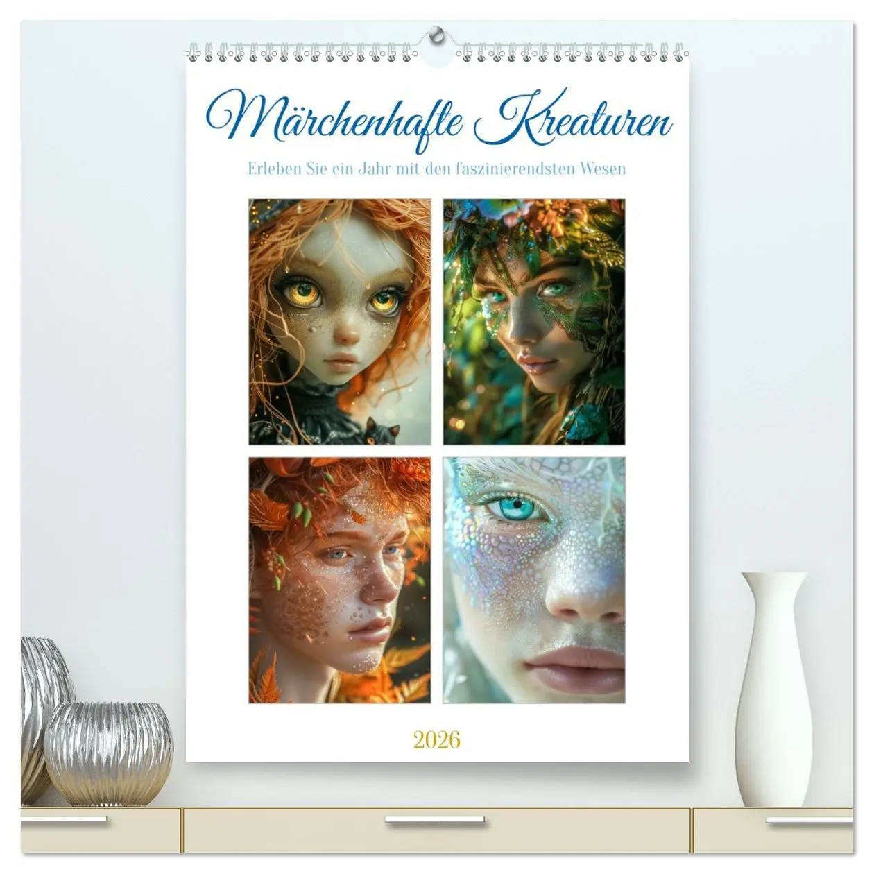 Cover: 9783516254655 | Magische Kreaturen (hochwertiger Premium Wandkalender 2026 DIN A2...