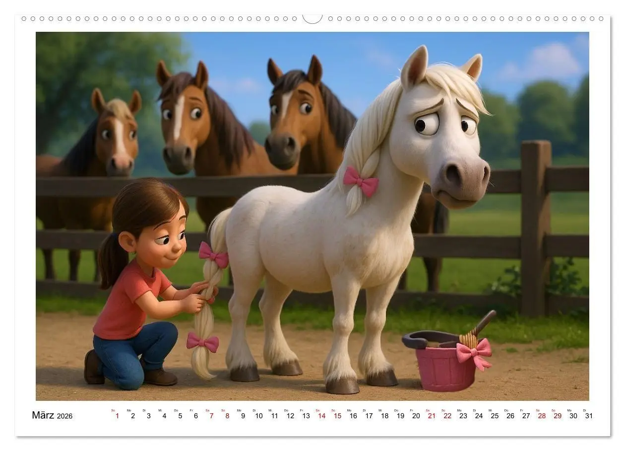 Bild: 9783516704655 | Mädchen brauchen ein Hoppi (hochwertiger Premium Wandkalender 2026...