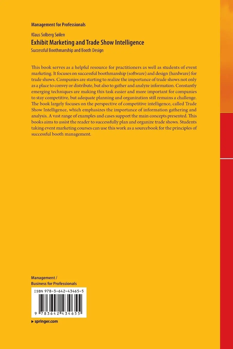 Rückseite: 9783642434655 | Exhibit Marketing and Trade Show Intelligence | Klaus Solberg Söilen