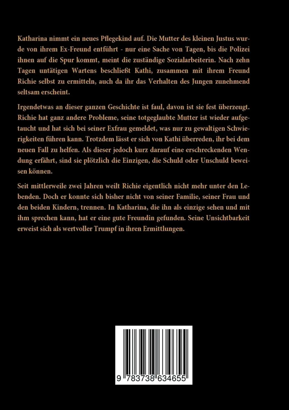 Rückseite: 9783738634655 | Zwischen Lüge und Wahrheit | Richies dritter Fall | Karin Franke