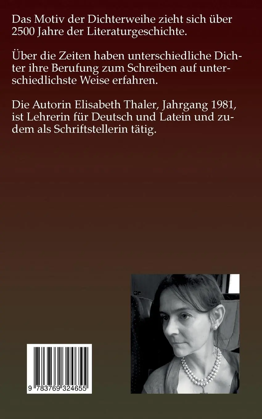 Rückseite: 9783769324655 | Von der Muse geküßt | Elisabeth Thaler | Taschenbuch | 86 S. | Deutsch