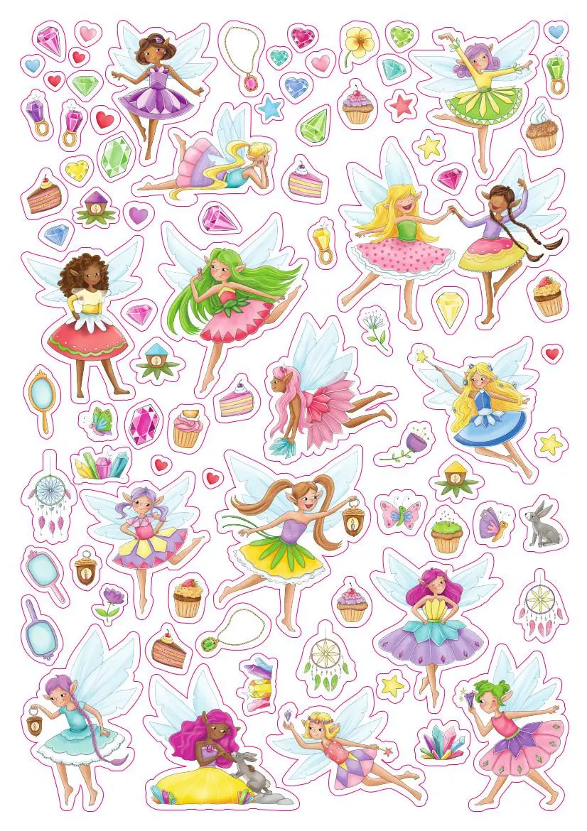 Bild: 9783780664655 | Mein Stickeralbum Feen | Über 400 Sticker | Klara Kamlah | Broschüre