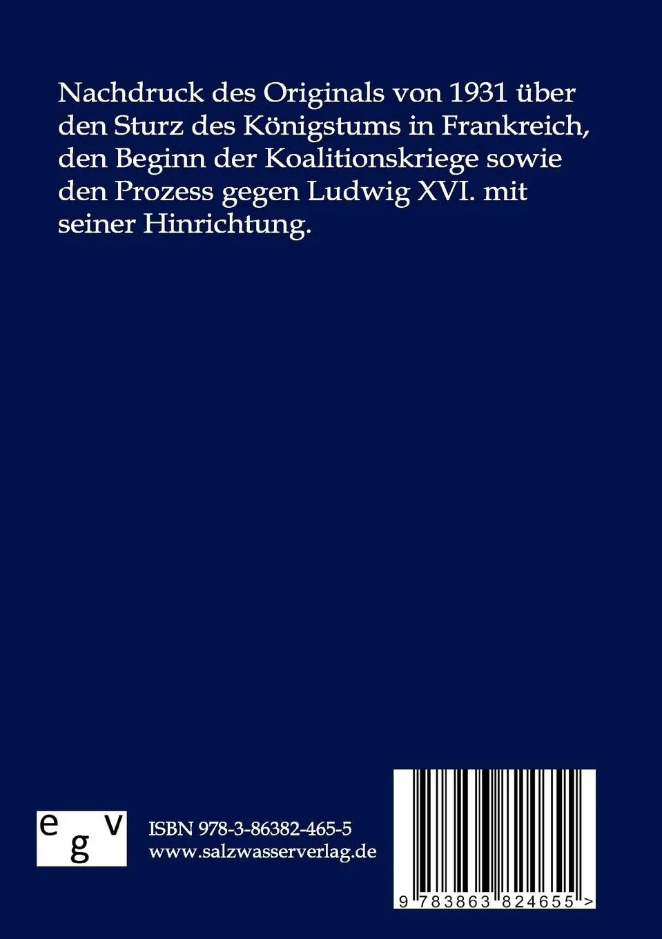 Rückseite: 9783863824655 | Geschichte der Französischen Revolution | Jules Michelet | Taschenbuch