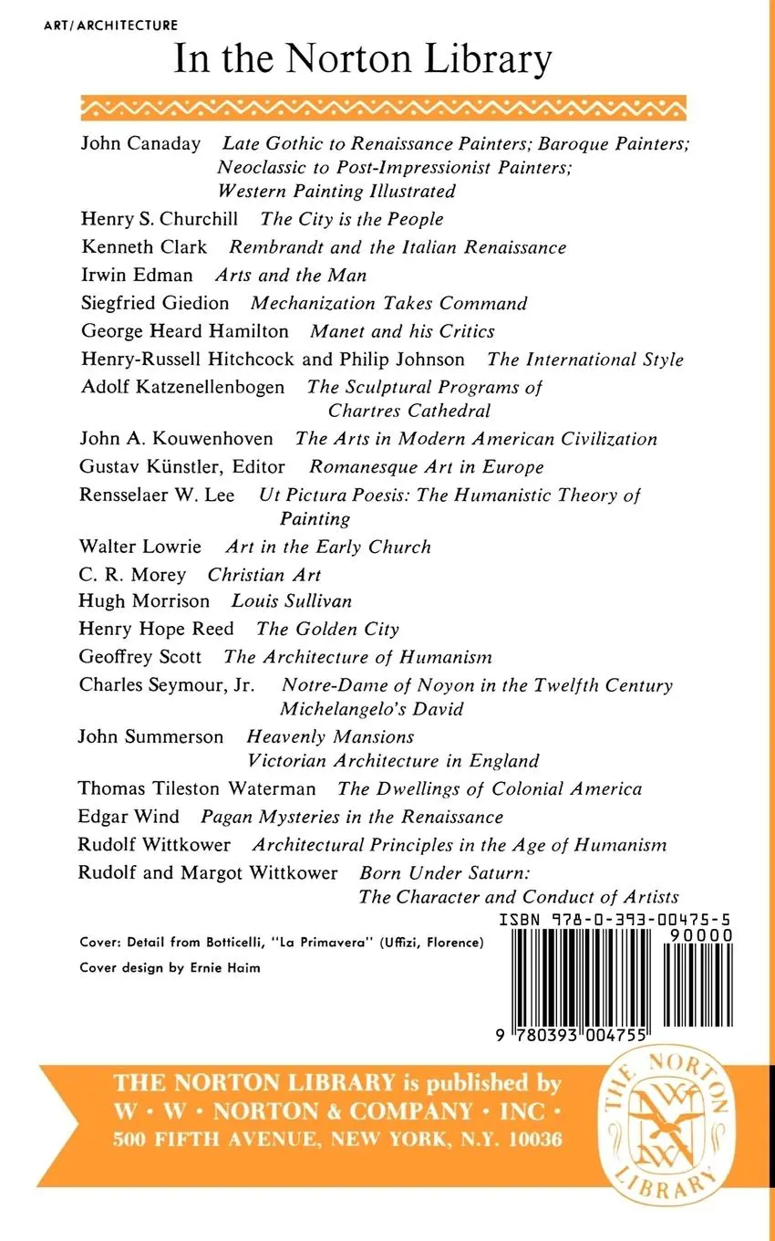 Rückseite: 9780393004755 | Pagan Mysteries in the Renaissance | Edgar Wind | Taschenbuch
