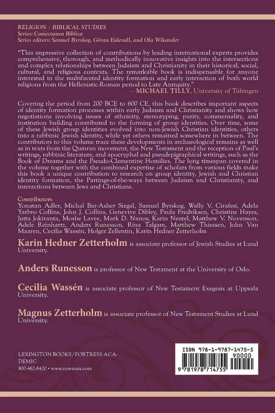 Rückseite: 9781978714755 | Negotiating Identities | Karin Hedner Zetterholm (u. a.) | Taschenbuch