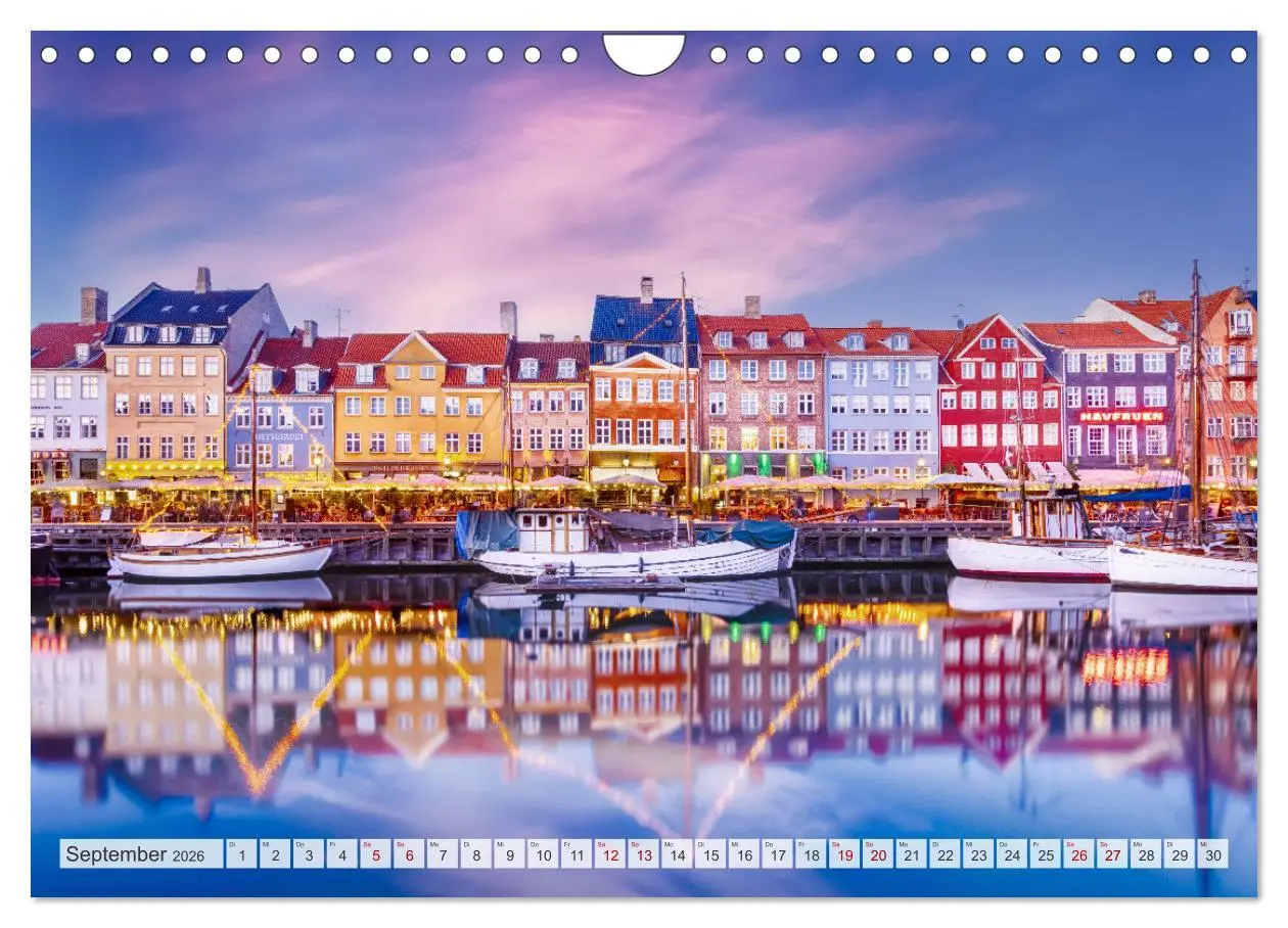 Bild: 9783457534755 | KOPENHAGEN Malerisches Stadtherz (Wandkalender 2026 DIN A4 quer),...