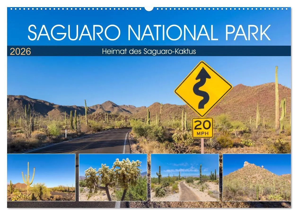 Cover: 9783457774755 | SAGUARO NATIONAL PARK Heimat des Saguaro-Kaktus (Wandkalender 2026...