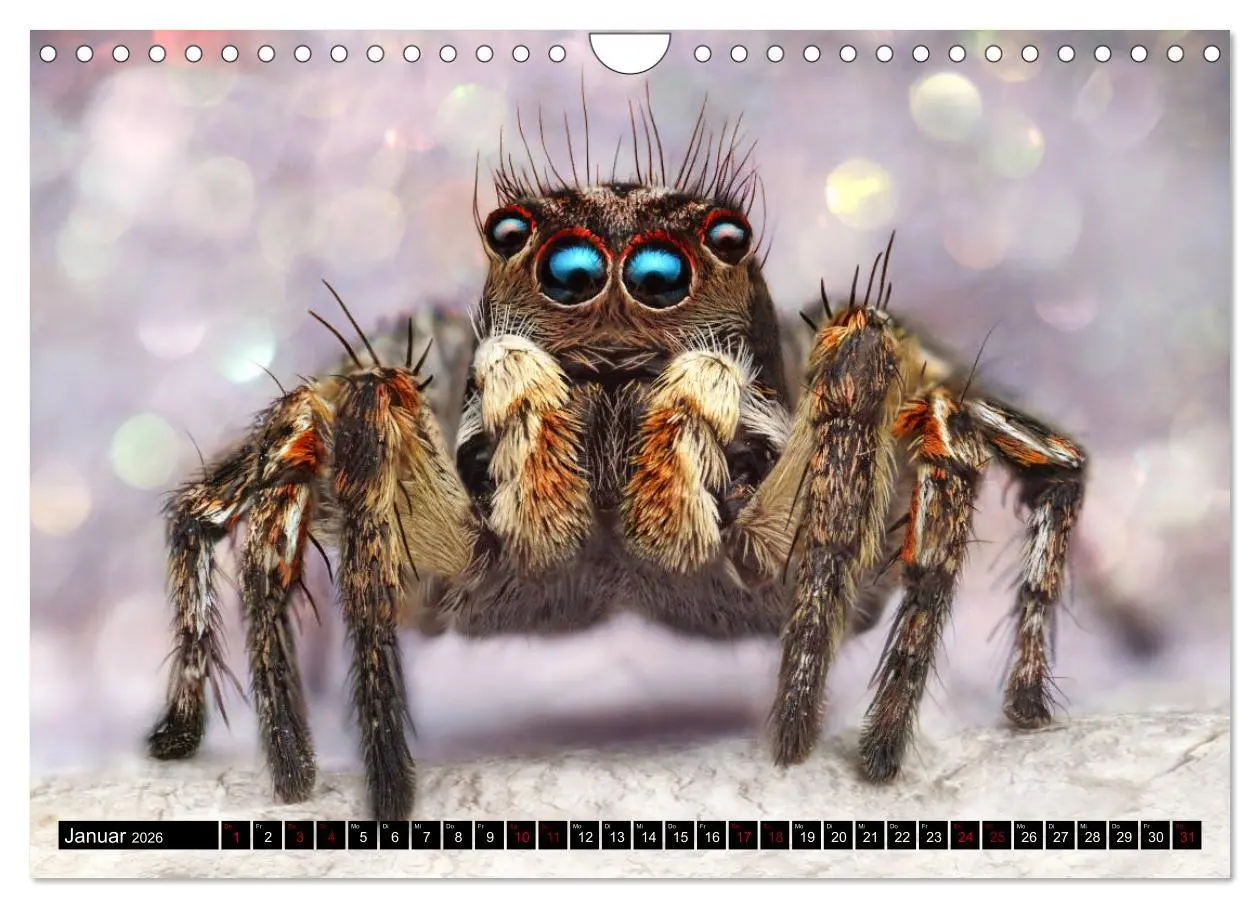 Bild: 9783457844755 | Faszination Makrofotografie: Springspinnen (Wandkalender 2026 DIN...