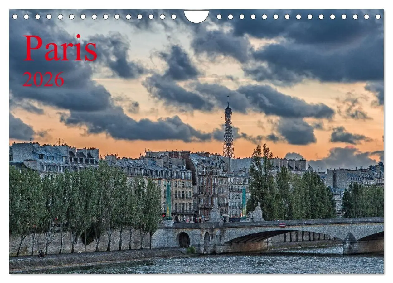 Cover: 9783516174755 | Paris (Wandkalender 2026 DIN A4 quer), CALVENDO Monatskalender | 2026
