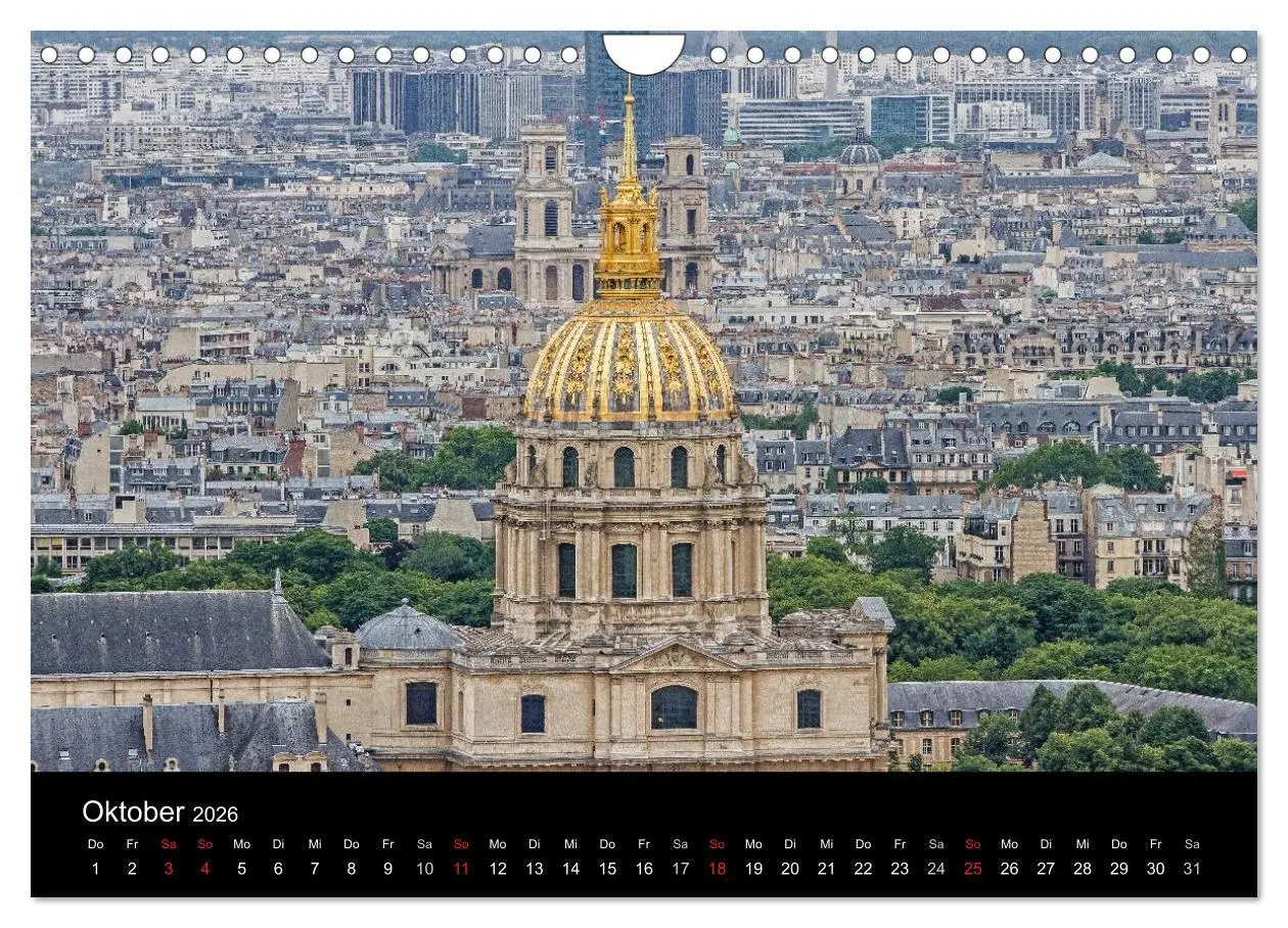 Bild: 9783516174755 | Paris (Wandkalender 2026 DIN A4 quer), CALVENDO Monatskalender | 2026