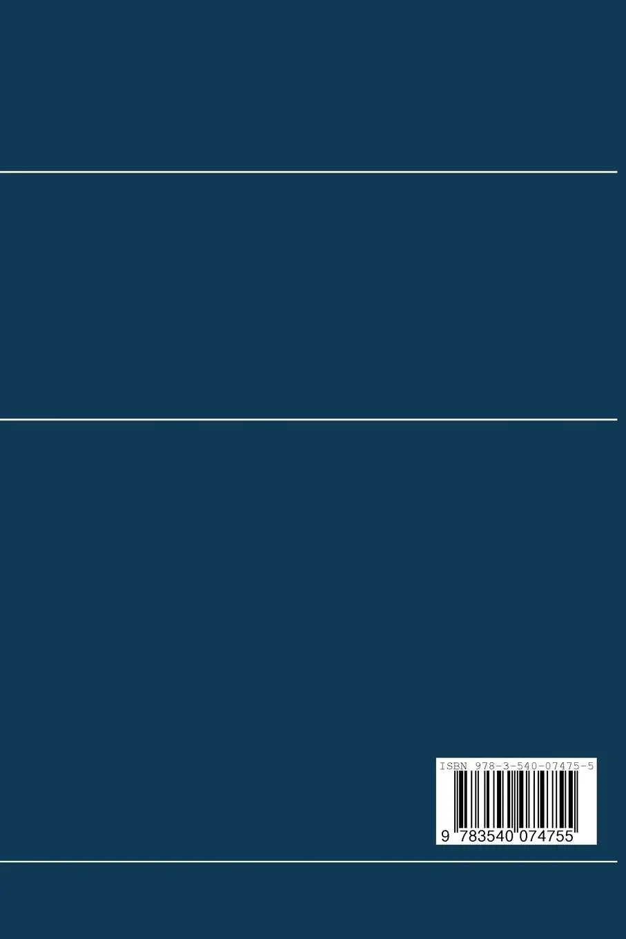 Rückseite: 9783540074755 | Stoffwechsel Ernährung Endokrinium | G. Wolfram (u. a.) | Taschenbuch