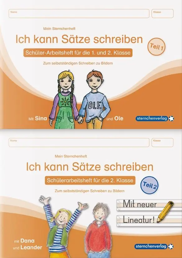 Cover: 9783946904755 | Ich kann Sätze schreiben Teil 1 und 2 im Set - Schülerarbeitshefte...