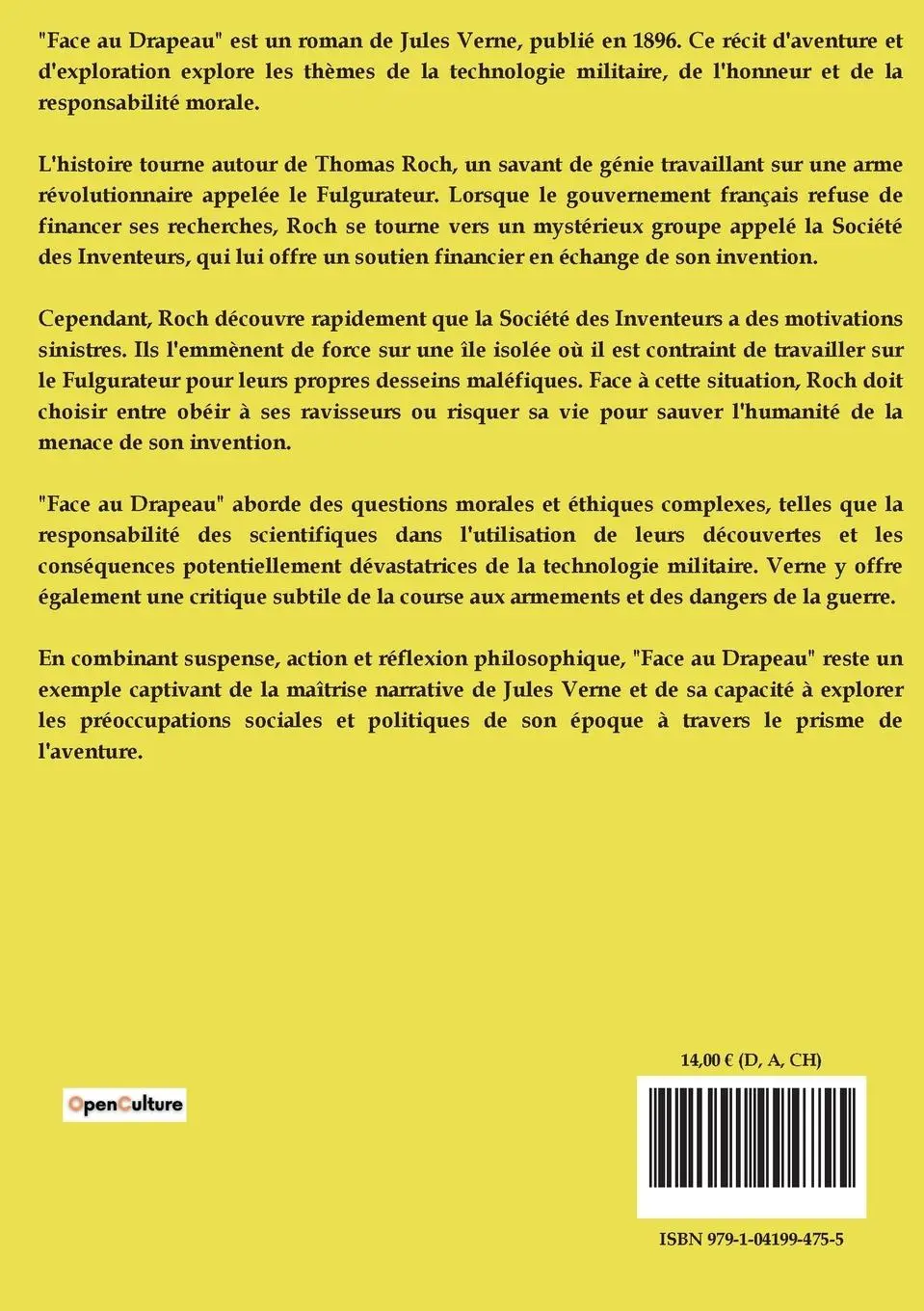 Rückseite: 9791041994755 | Face au Drapeau | Jules Verne | Taschenbuch | Französisch | 2024