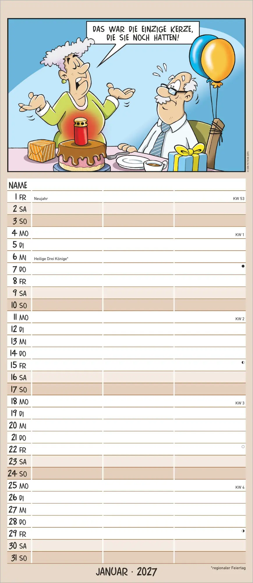 Bild: 4069095014855 | Planer für den Unruhestand 2027 | Kalender | 14 S. | Deutsch | 2027