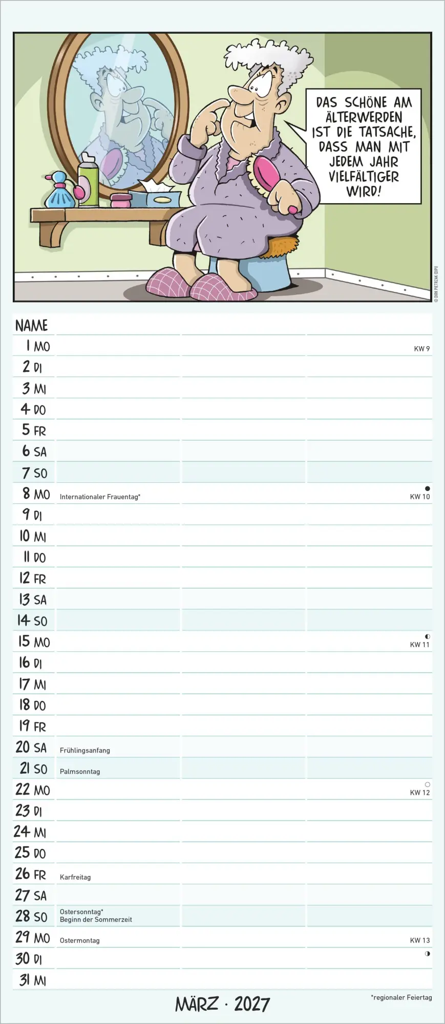Bild: 4069095014855 | Planer für den Unruhestand 2027 | Kalender | 14 S. | Deutsch | 2027