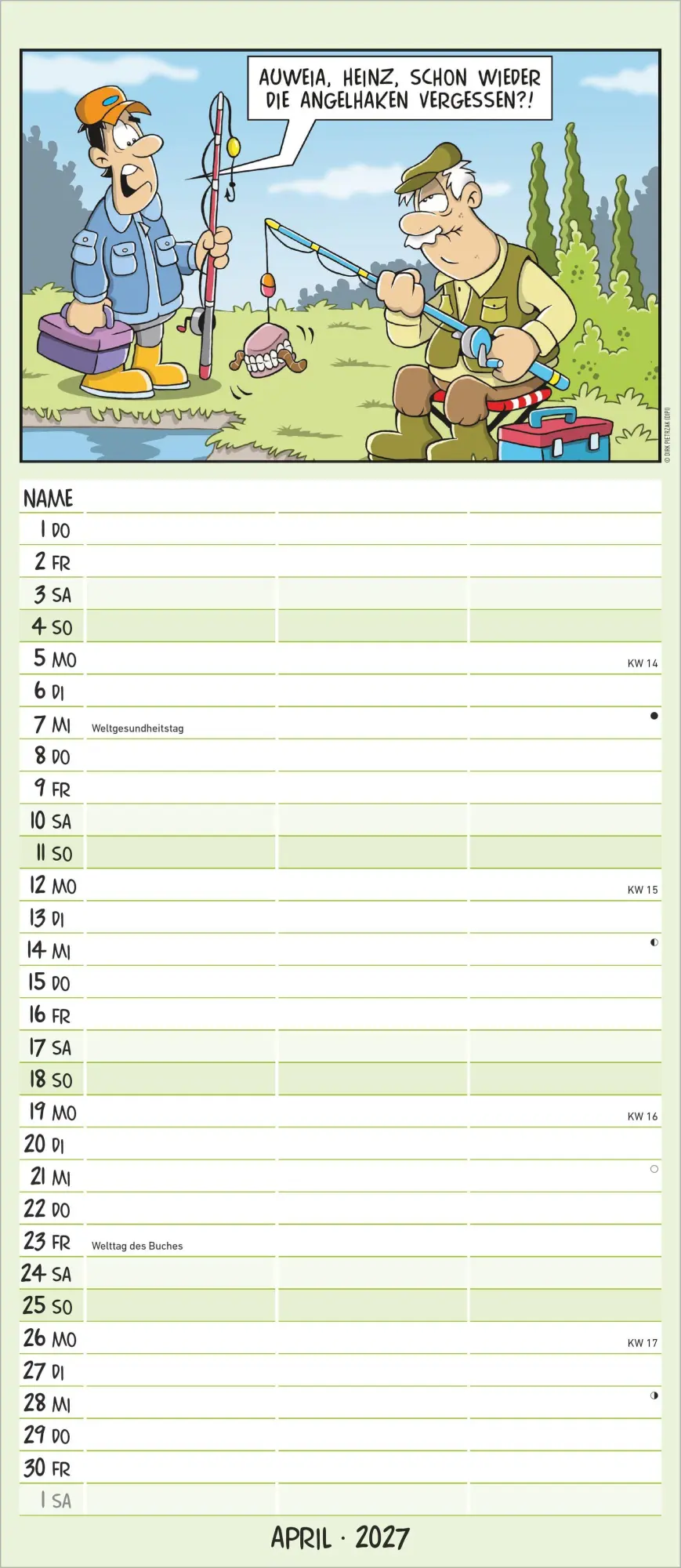 Bild: 4069095014855 | Planer für den Unruhestand 2027 | Kalender | 14 S. | Deutsch | 2027
