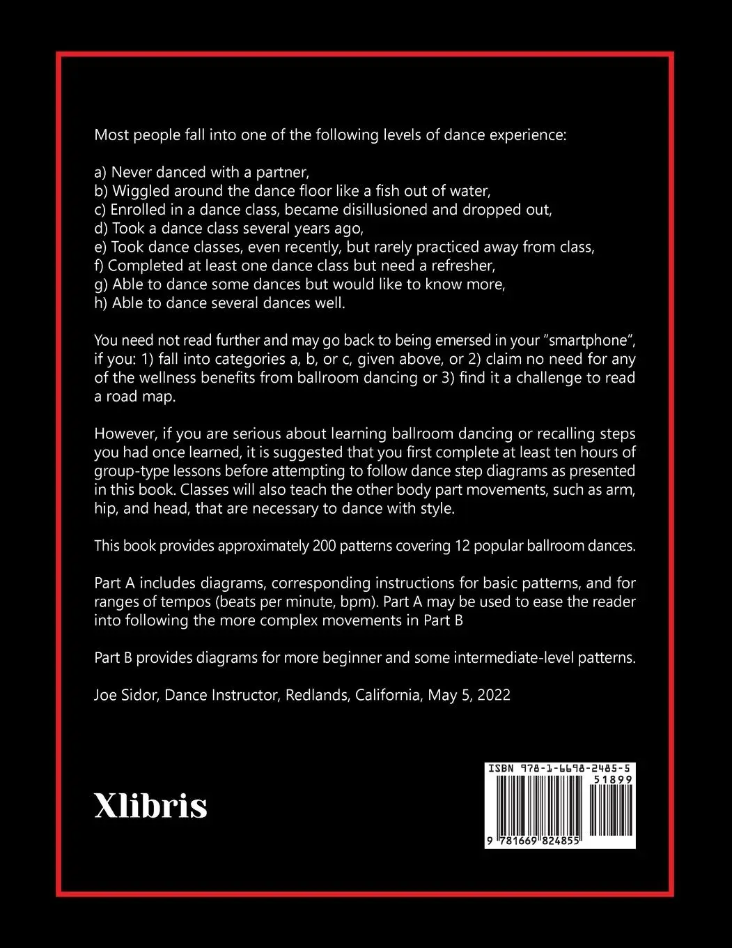 Rückseite: 9781669824855 | Strictly Steps | Ballroom Dancing | Joe Sidor | Taschenbuch | Englisch
