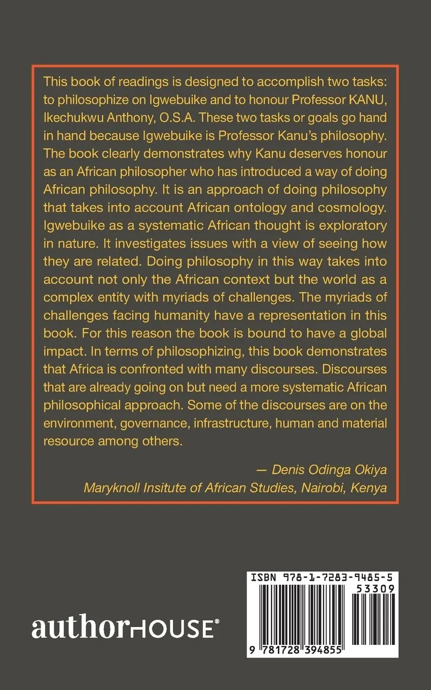Rückseite: 9781728394855 | Igwebuike Ontology | Ejikemeuwa J. O. Ndubisi Ph. D (u. a.) | Buch