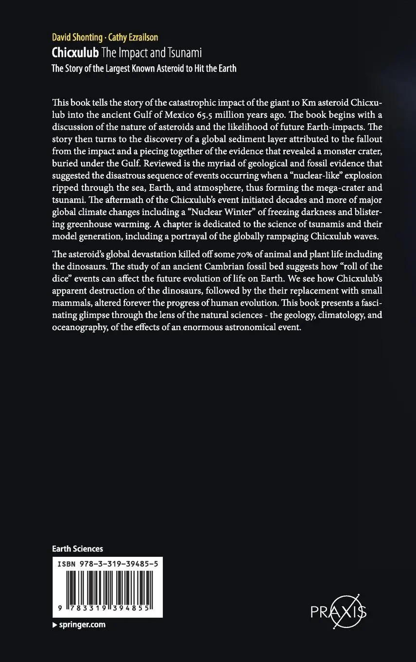 Rückseite: 9783319394855 | Chicxulub: The Impact and Tsunami | Cathy Ezrailson (u. a.) | Buch
