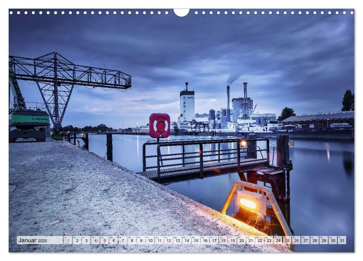 Bild: 9783435054855 | Bremer Hafenromantik (Wandkalender 2025 DIN A3 quer), CALVENDO...