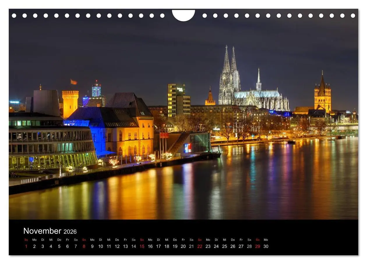 Bild: 9783516164855 | köln dunkel bunt - Die Stadt in anderem Licht! (Wandkalender 2026...