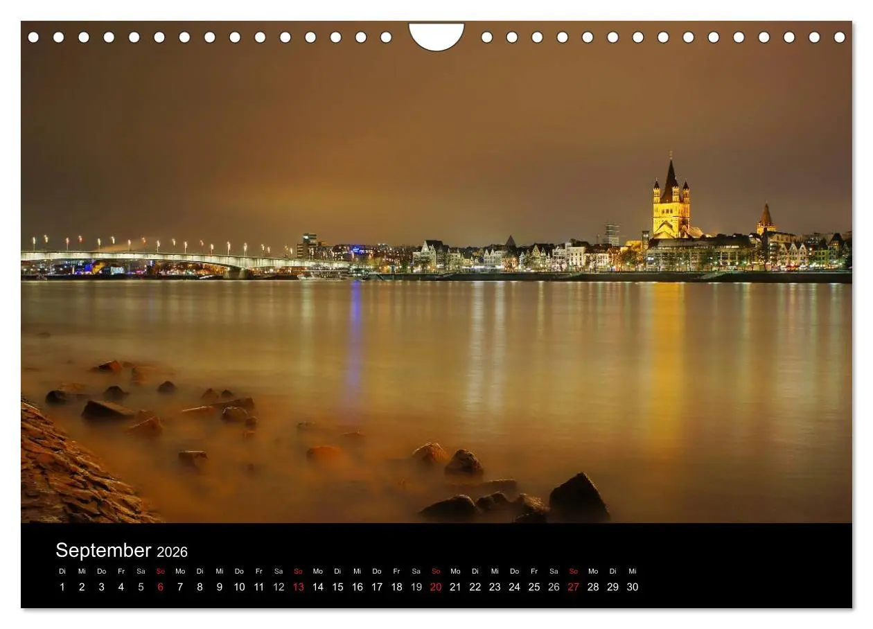Bild: 9783516164855 | köln dunkel bunt - Die Stadt in anderem Licht! (Wandkalender 2026...