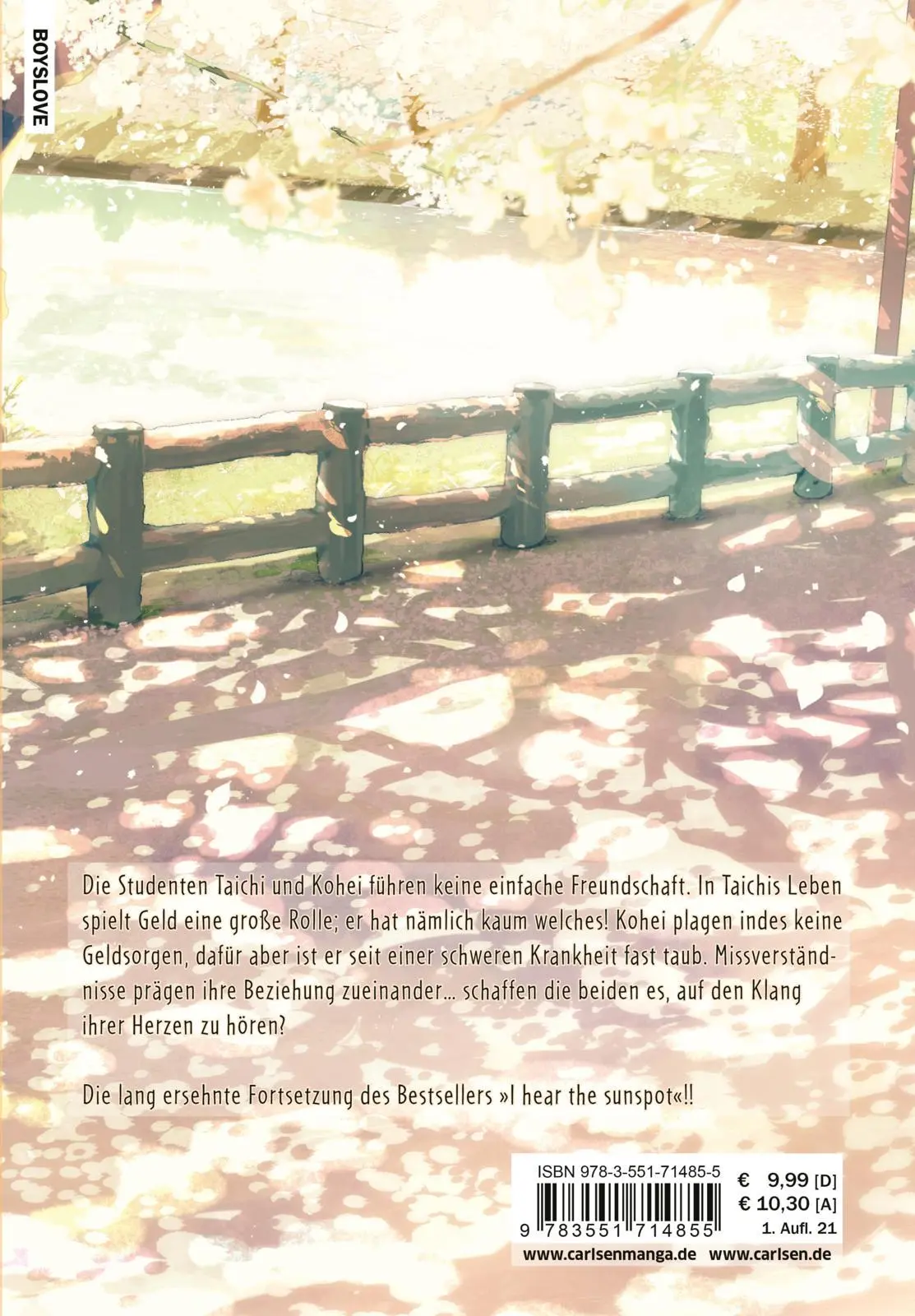 Rückseite: 9783551714855 | I Hear The Sunspot 2 | Yuki Fumino | Taschenbuch | Großtaschenbuch