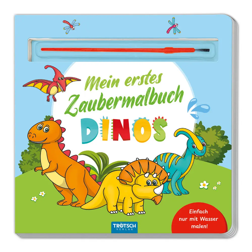 Cover: 9783988024855 | Trötsch Malbuch mit Pinsel Mein erstes Zaubermalbuch Dinos | KG | Buch