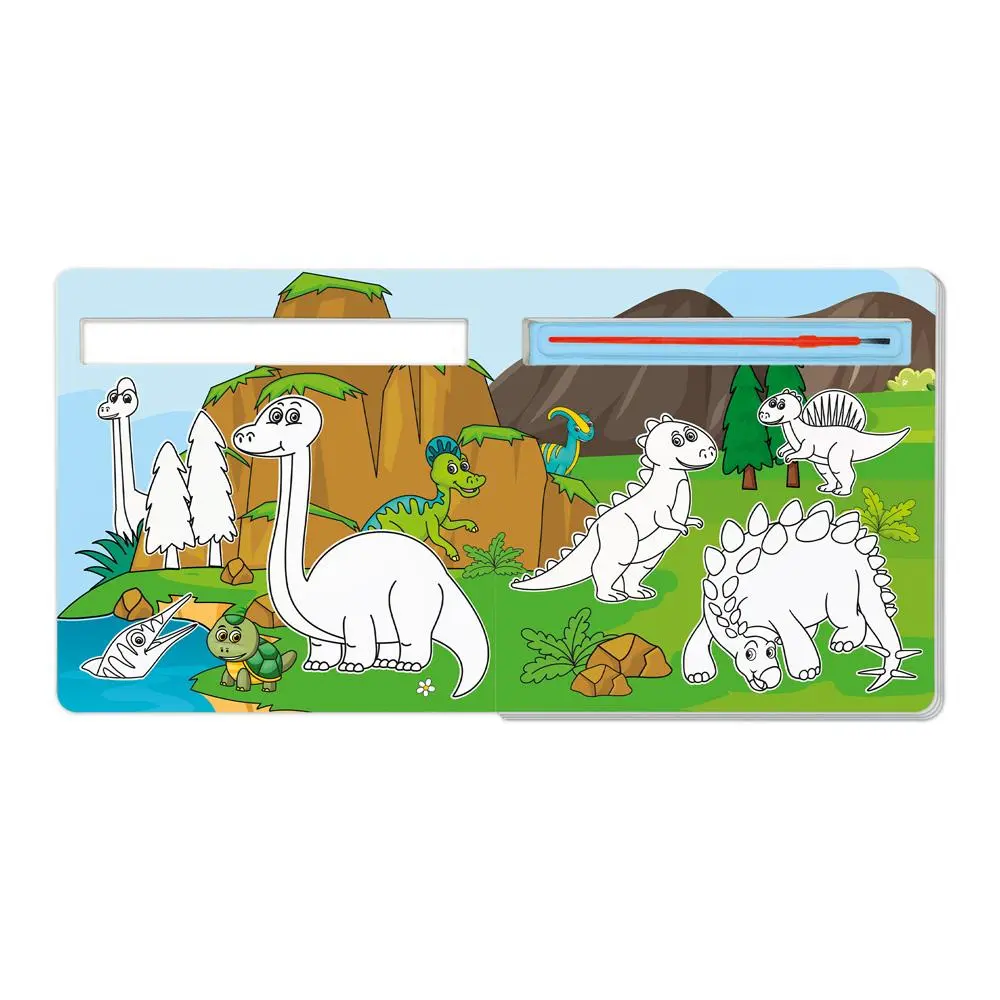 Bild: 9783988024855 | Trötsch Malbuch mit Pinsel Mein erstes Zaubermalbuch Dinos | KG | Buch