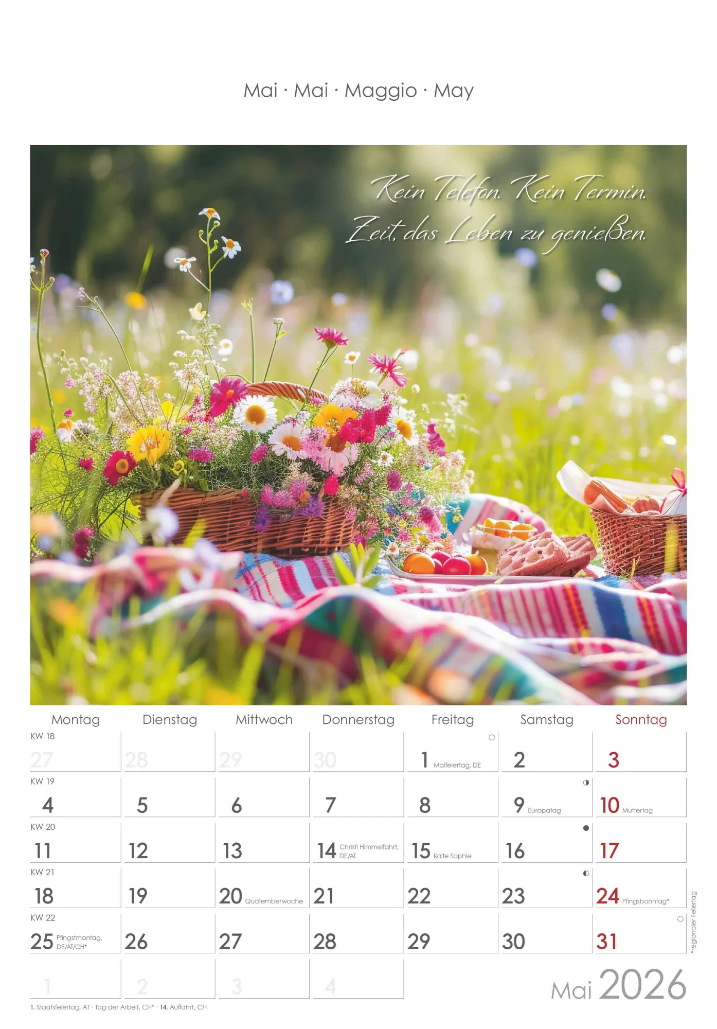 Bild: 4069095004955 | Auszeit für die Seele 2026 - Bildkalender 23,7x34 cm - Kalender mit...