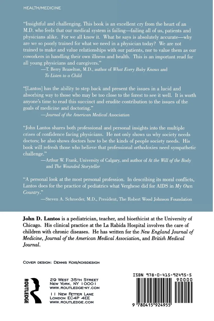 Rückseite: 9780415924955 | Do We Still Need Doctors? | John D. Lantos M. D. | Taschenbuch | 1999