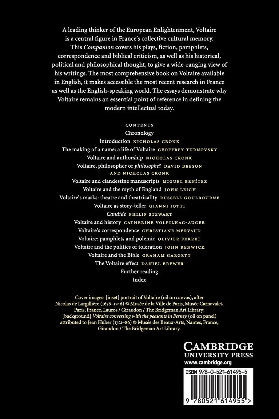 Rückseite: 9780521614955 | The Cambridge Companion to Voltaire | Nicholas Cronk | Taschenbuch