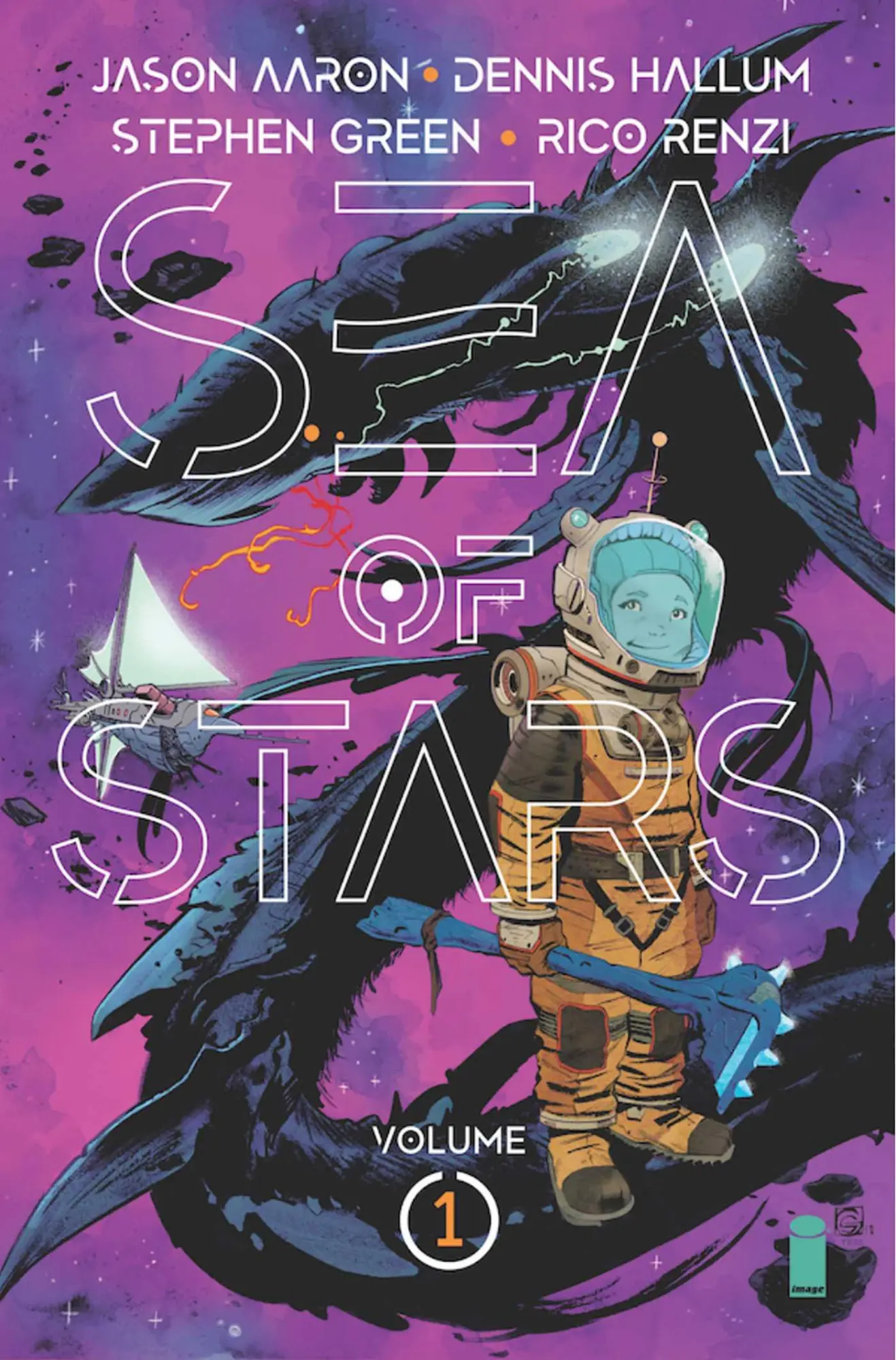 Cover: 9781534314955 | Sea of Stars Volume 1: Lost in the Wild Heavens | Hallum (u. a.)