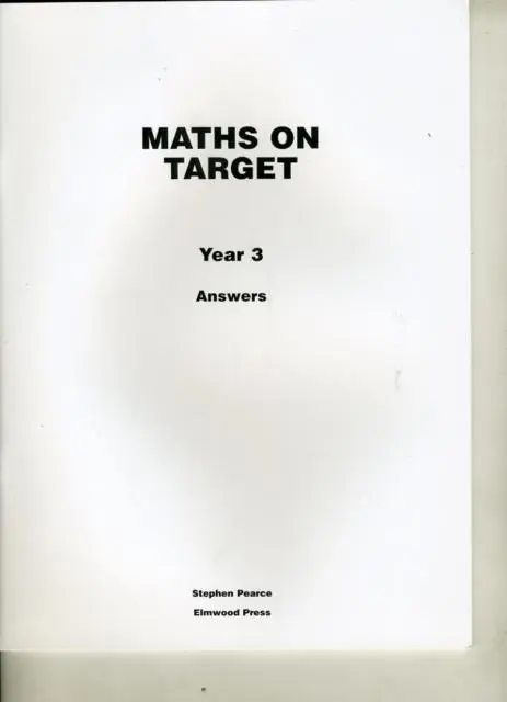 Cover: 9781902214955 | Maths on Target Year 3 Answers | Stephen Pearce | Taschenbuch | 2008